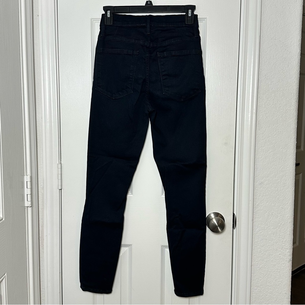 Frame Denim Ali High Rise Cigarette Byxbee Women's Black Skinny‎ Jeans Sz 27 - Picture 3 of 12